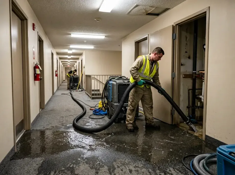 multi-unit-apartment-hallway-f-005 — frequently asked questions, Emergency Burst Pipe Water Extraction & Removal in Green Kn…
